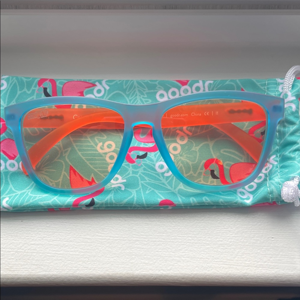 Goodr Blue and Orange Sunglasses
